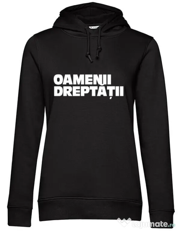 Hanorac dama cu gluga Tricou OD Negru