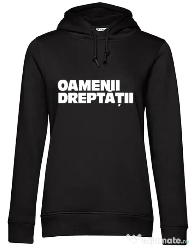 Hanorac dama cu gluga Tricou OD Negru