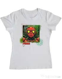 Tricou personalizat dama Ebraced by nature Alb