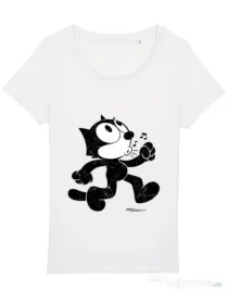 Tricou STANLEY STELLA dama Felix the cat Alb