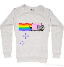 Bluza ADLER dama Nyan cat Migdala melanj
