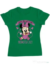 Tricou ADLER dama Absolvire Minnie Mouse Verde mediu