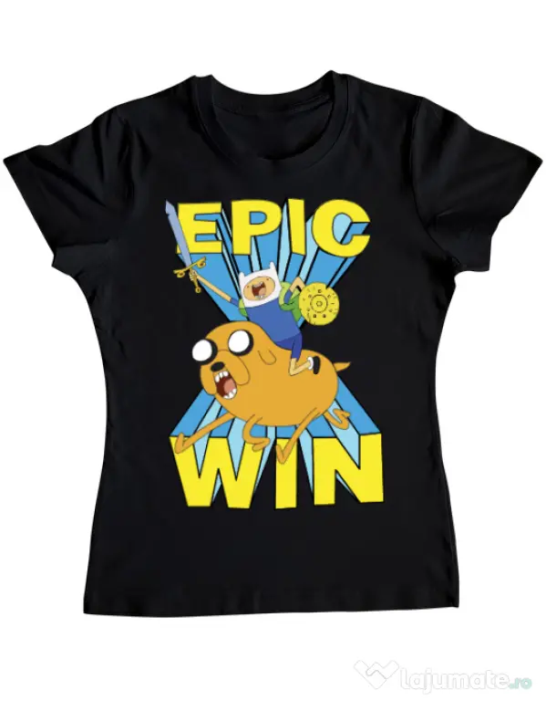 Tricou ADLER dama Epic win Negru