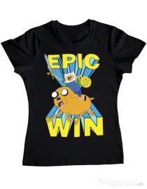 Tricou ADLER dama Epic win Negru