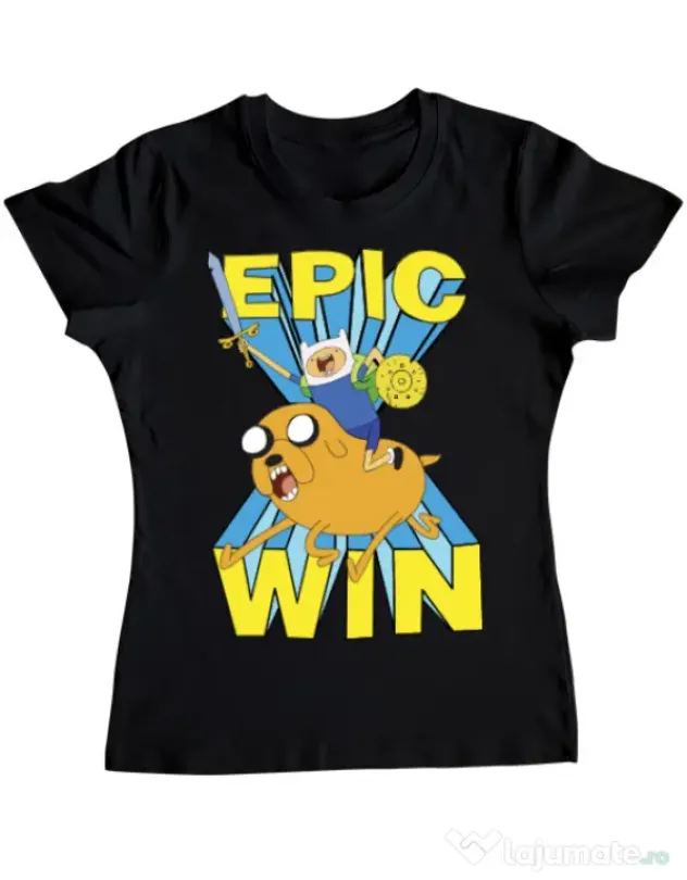 Tricou ADLER dama Epic win Negru