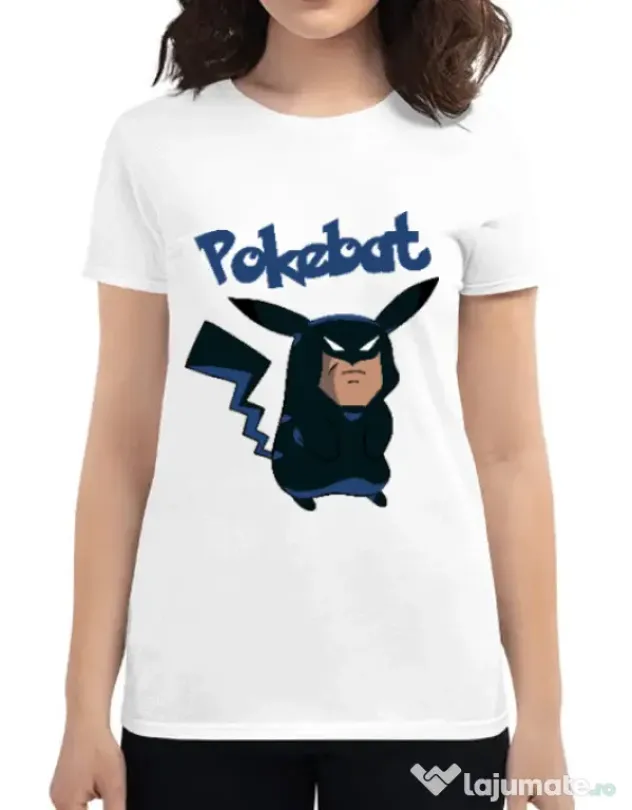 Tricou ADLER dama Pokebat Alb