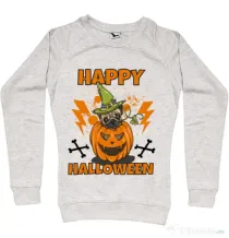 Bluza ADLER dama Halloween Pug Migdala melanj