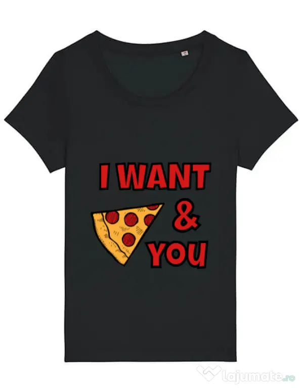 Tricou STANLEY STELLA dama I want you Negru