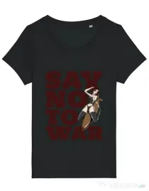 Tricou STANLEY STELLA dama Say no to war Negru