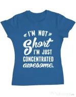 Tricou ADLER dama Concentrated awesome Albastru azuriu