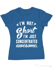 Tricou ADLER dama Concentrated awesome Albastru azuriu