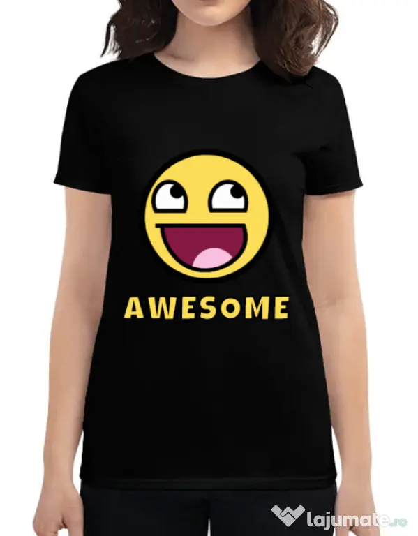 Tricou ADLER dama Awesome Negru