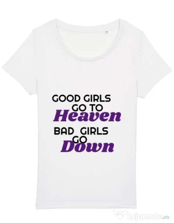 Tricou STANLEY STELLA dama Bad girls go down Alb