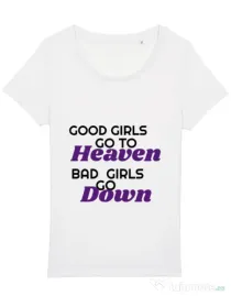 Tricou STANLEY STELLA dama Bad girls go down Alb