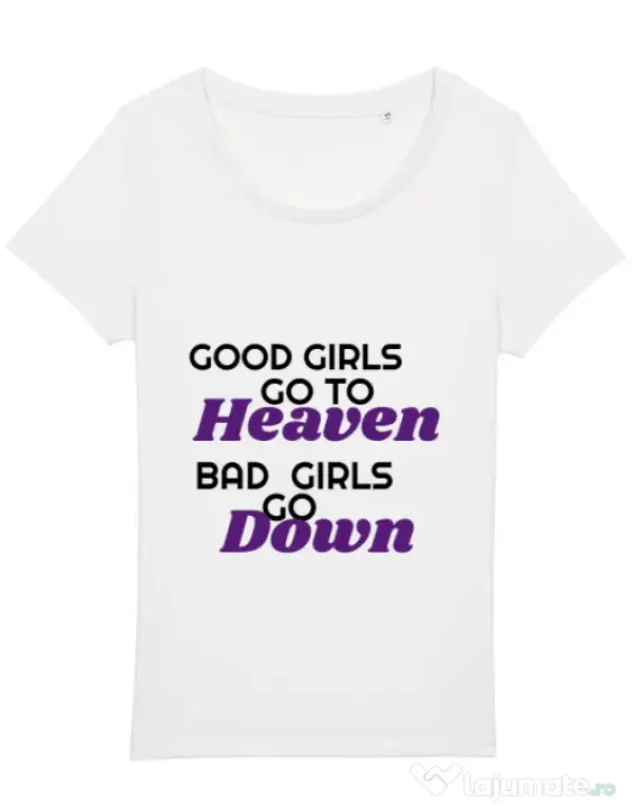 Tricou STANLEY STELLA dama Bad girls go down Alb