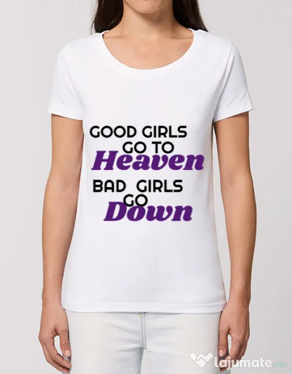 Tricou STANLEY STELLA dama Bad girls go down Alb