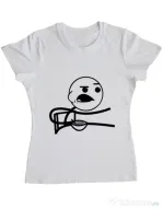 Tricou ADLER dama Cereal Guy Alb
