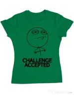 Tricou ADLER dama Challenge Accepted Verde mediu