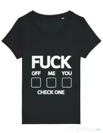 Tricou STANLEY STELLA dama Check one Negru