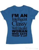 Tricou ADLER dama Classy Woman Albastru azuriu