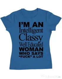 Tricou ADLER dama Classy Woman Albastru azuriu