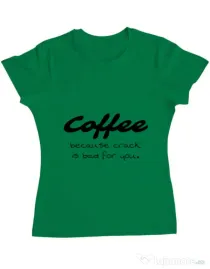 Tricou ADLER dama Coffee Verde mediu