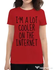 Tricou ADLER dama Cooler on the internet Rosu 
