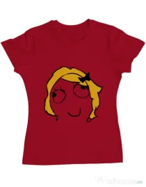 Tricou ADLER dama Derpina Rosu
