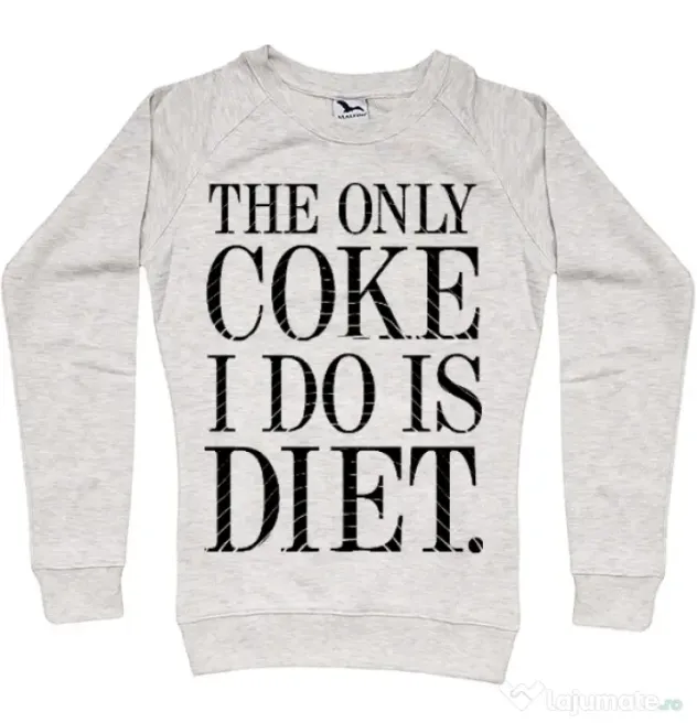 Bluza ADLER dama Diet coke Migdala melanj