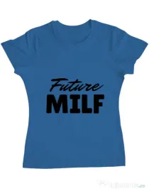 Tricou ADLER dama Future Milf Albastru azuriu