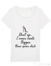 Tricou STANLEY STELLA dama High heels Alb