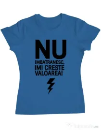 Tricou ADLER dama Nu imbatranesc Albastru azuriu