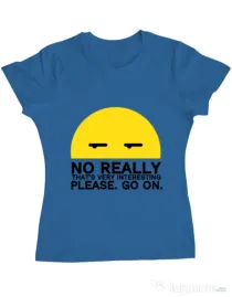 Tricou ADLER dama No really Albastru azuriu