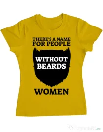 Tricou ADLER dama People without beards Galben