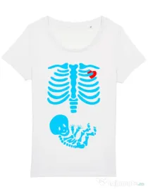 Tricou STANLEY STELLA dama Radiografie Alb
