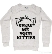 Bluza ADLER dama Show me your kitties Migdala melanj