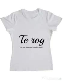 Tricou ADLER dama Nu ma intrerupe Alb
