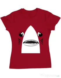 Tricou ADLER dama Shark suit Rosu