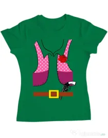 Tricou ADLER dama Cowboy suit 2 Verde mediu