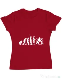 Tricou ADLER dama Drummer evolution Rosu