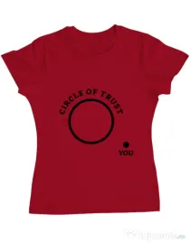 Tricou ADLER dama Circle of trust Rosu