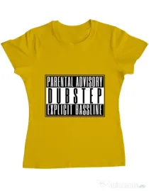 Tricou ADLER dama Explicit bassline Galben