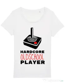 Tricou STANLEY STELLA dama Hardcore player Alb