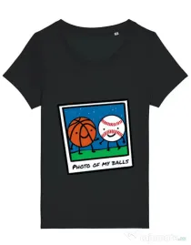 Tricou STANLEY STELLA dama Photo of my balls Negru