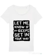 Tricou STANLEY STELLA dama My biceps Alb