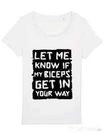 Tricou STANLEY STELLA dama My biceps Alb