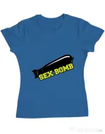 Tricou ADLER dama Sex bomb Albastru azuriu