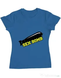 Tricou ADLER dama Sex bomb Albastru azuriu
