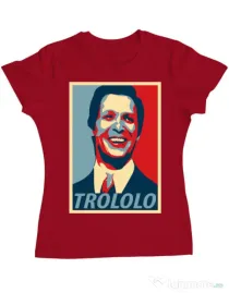 Tricou ADLER dama Trololo Rosu