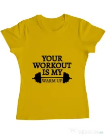 Tricou ADLER dama Your workout Galben